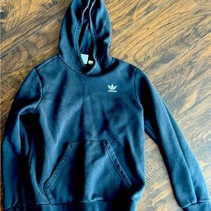 Adidas black girls hooded sweater